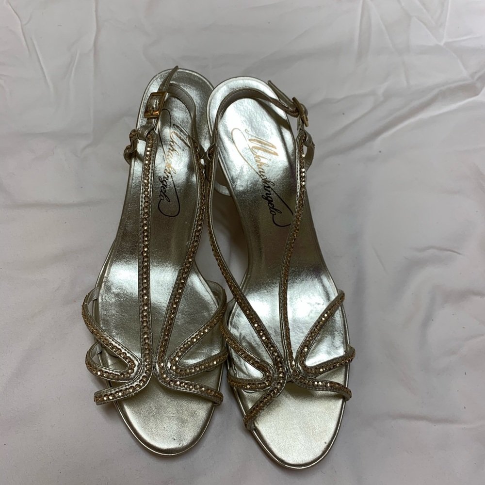 Gold michaelangelo heels